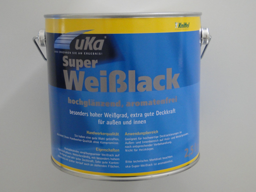 uka Super Weisslack 2,5 lt